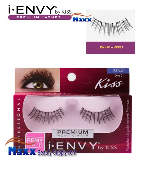 12 Package - Kiss i Envy Diva 01 Eyelashes - KPE21